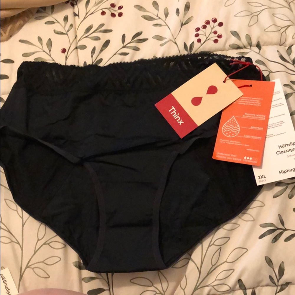 Brand new Thinx Hiphugger Period underwear - 2XL